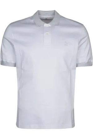 Brunello Cucinelli Playera tipo polo con ribete en contraste