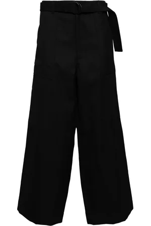 Comme des Garçons Pantalones anchos con cinturón