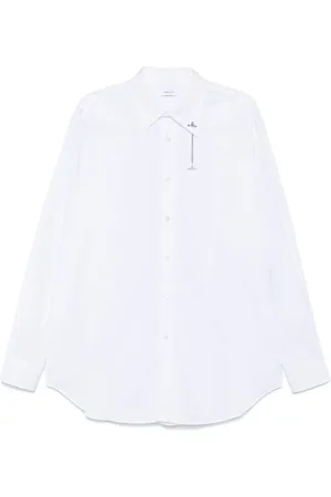 Alexander McQueen Camisa con detalle de cadena