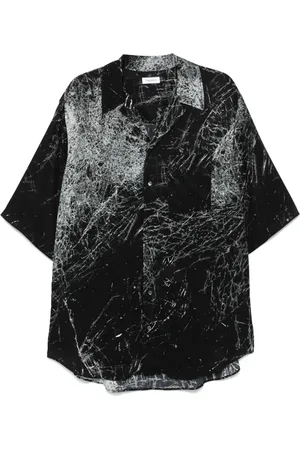 Alexander McQueen Camisa con estampado Smashed Screen