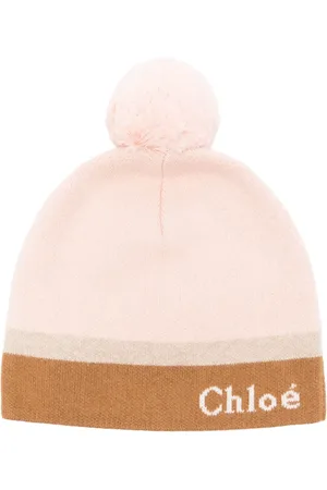 Chloé Gorro tejido con logo en intarsia