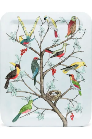 FORNASETTI Bandeja con motivo de pájaros (48cm x 60cm)