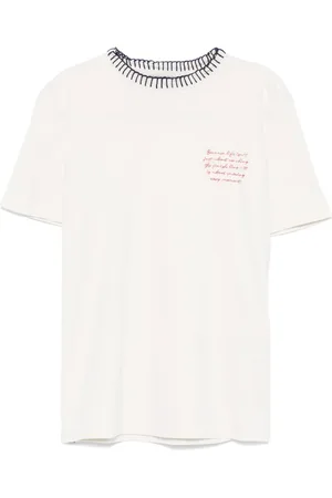 Golden Goose Playera con texto bordado