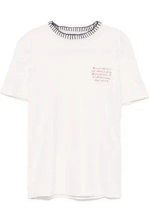 Golden Goose Playera con texto bordado