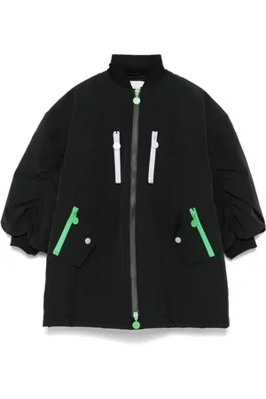 Stella McCartney Chamarra capitonada con franja del logo