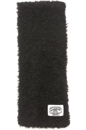 Acne Studios Mascada texturizada con etiqueta del logo