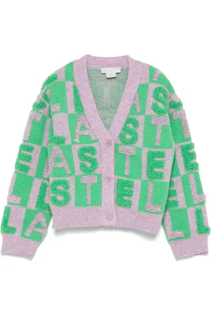 Stella McCartney Cárdigan tejido con aplique del logo