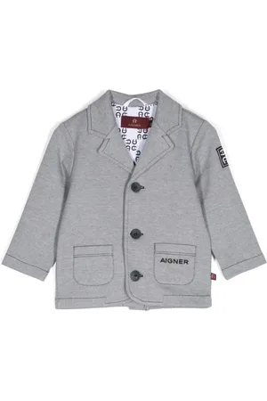 Aigner Blazer de vestir con logo bordado