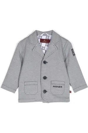 Aigner Blazer de vestir con logo bordado