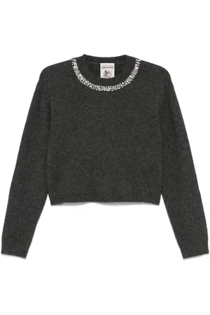 SEMICOUTURE Suéter con detalles de strass