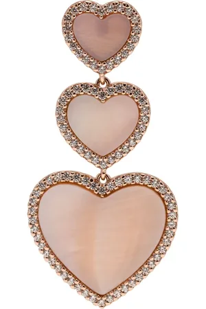 APM Monaco Aretes de corazón Nacre