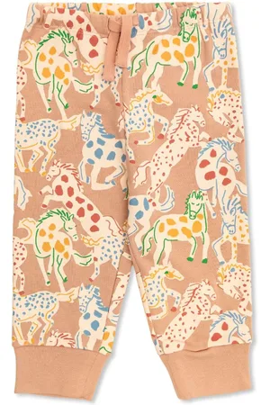 Stella McCartney Pants con caballos estampados