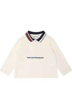 Emporio Armani Playera tipo polo con logo bordado