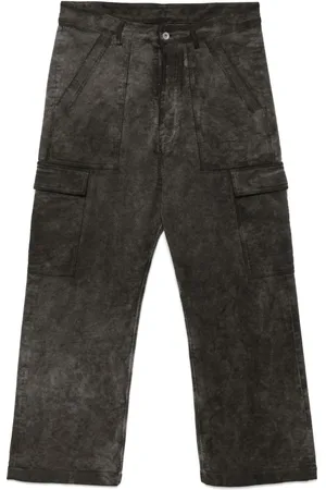 Rick Owens Pantalones cargo con efecto envejecido