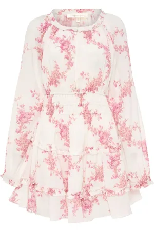 LOVESHACKFANCY Vestido corto con estampado floral