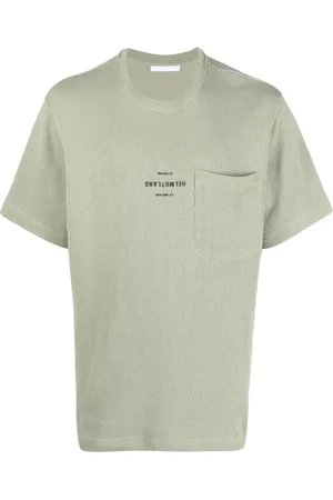 Helmut Lang Playera de tejido con logo estampado