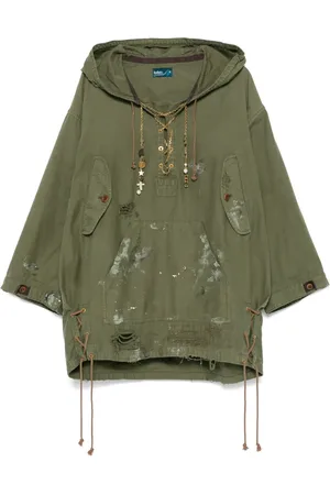 Kolor Hoodie con efecto envejecido
