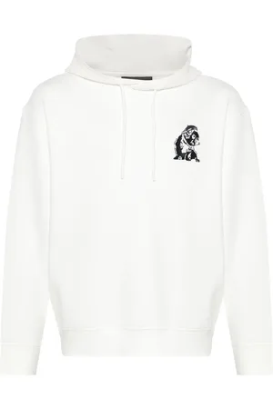 Emporio Armani Hoodie con bordado French Bulldog