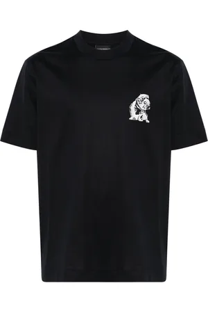 Emporio Armani Playera con bordado French Bulldog