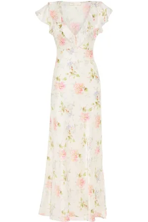 LOVESHACKFANCY Vestido largo Kingley Heirloom