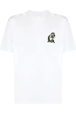 Emporio Armani Playera con bordado French Bulldog