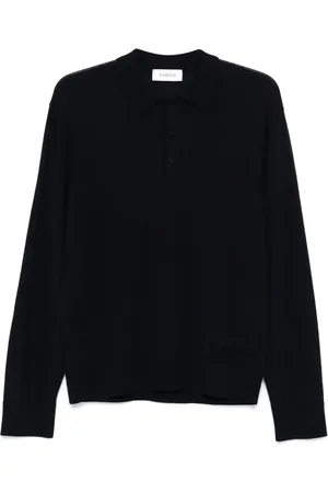 LANEUS Playera tipo polo tejida
