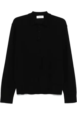LANEUS Playera tipo polo tejida