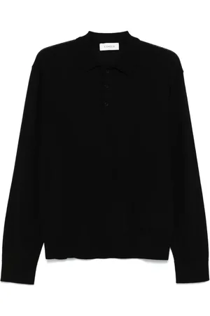 LANEUS Playera tipo polo tejida