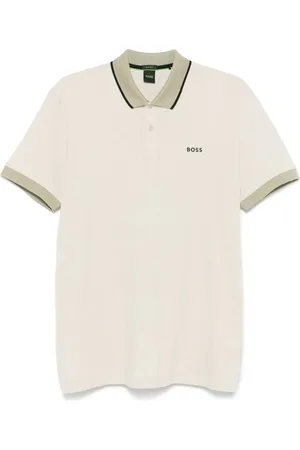 HUGO BOSS Playera tipo polo texturizada