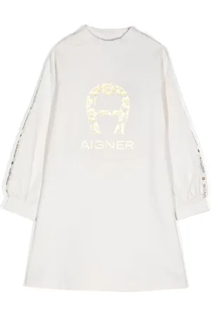Aigner Vestido con logo estampado