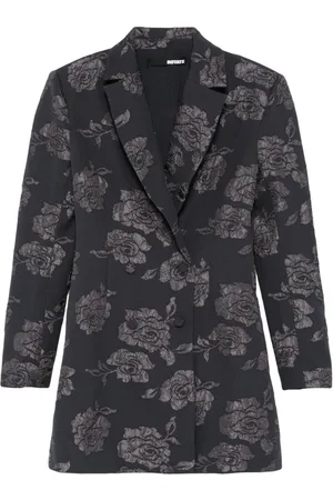 ROTATE Vestido corto estilo blazer 3D Flower