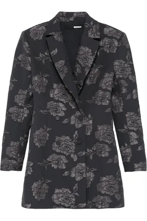 ROTATE Vestido corto estilo blazer 3D Flower