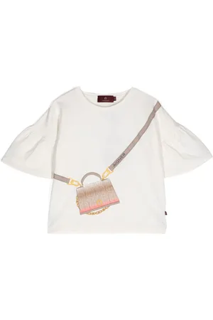 Aigner Playera con estampado gráfico y mangas farol