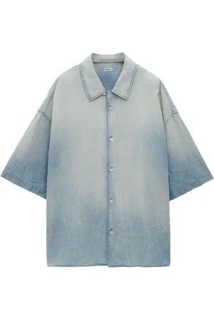 Loewe Camisa manga corta con efecto blanqueado