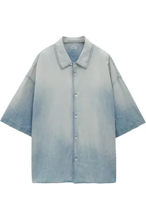 Loewe Camisa manga corta con efecto blanqueado