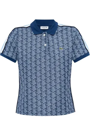 Lacoste Playera tipo polo con monograma en jacquard