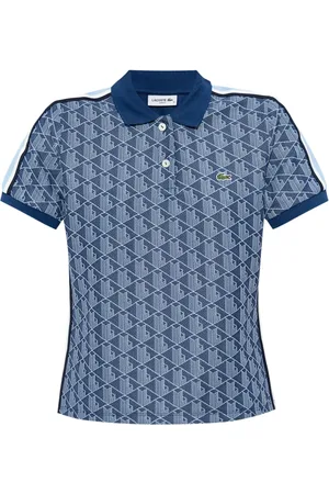 Lacoste Playera tipo polo con monograma en jacquard