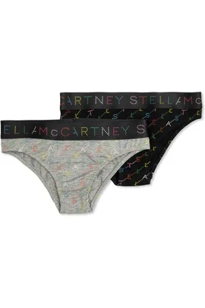 Stella McCartney Set de dos piezas de ropa interior con logo estampado