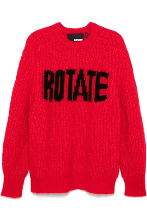 ROTATE Suéter con logo en intarsia