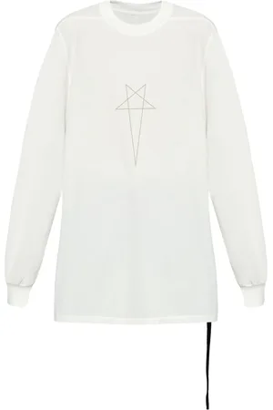Rick Owens Playera manga larga con logo
