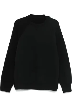 SACAI Sudadera con paneles tejidos