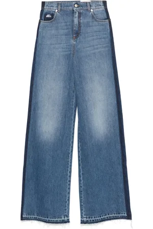 Alexander McQueen Jeans con placa del logo