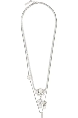 ERMANNO SCERVINO Collar de cadena con detalles de cristal