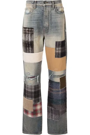AMIRI Jeans rectos con diseño patchwork