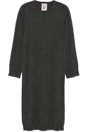SEMICOUTURE Vestido midi de tejido fino