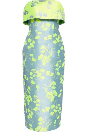 Amsale Vestido con motivo en jacquard