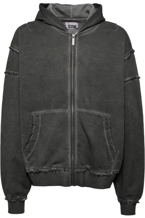 Izzue Hoodie con bordes sin rematar