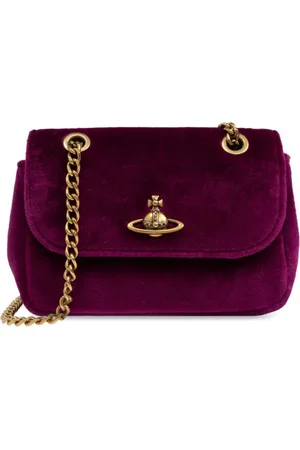 Vivienne Westwood Bolsa de hombro de terciopelo