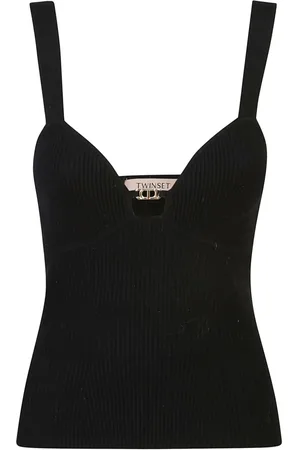 Twin-Set Top tejido con detalles del logo