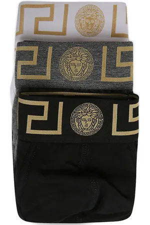 VERSACE Set de tres piezas de ropa interior Greca Medusa Head